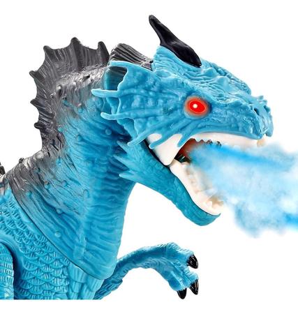 Controle remoto andando dinossauro fogo respirando água de brinquedo  pulverizando presente de Natal D