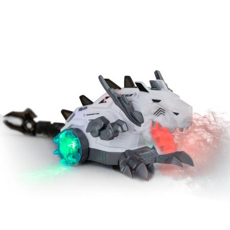 Dinossauro Robô Spray Som Luz Anda Solta Fumaça Zoop Toys - nivalmix