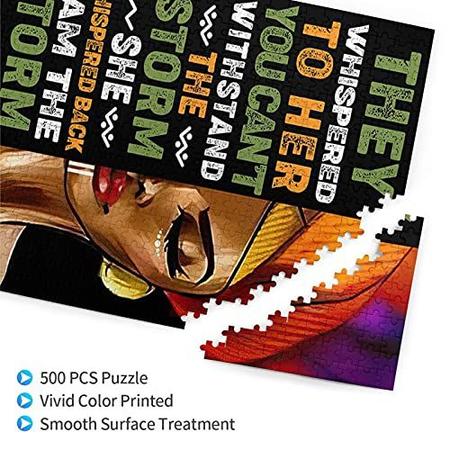 Drawpro Afro-Americano Quebra-cabeças para adultos e adolescentes Arte de  Garota Negra Madeira Quebra-Cabeças Diversão Jogo de Família Inspiradora  Preto Brinquedo Educacional Intelectual 500 Peça - Quebra Cabeça - Magazine  Luiza