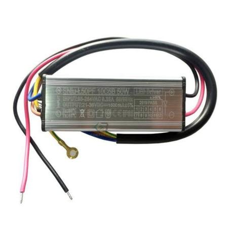 Imagem de Driver Reator 50W 1500mA Reparo Refletor LED Bivolt IP66