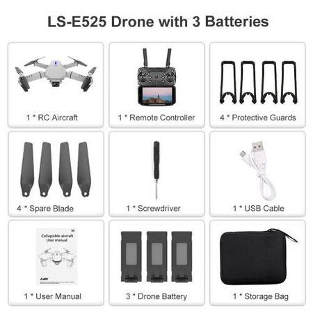 Imagem de Drone com duas câmeras, wifi, baterias extras