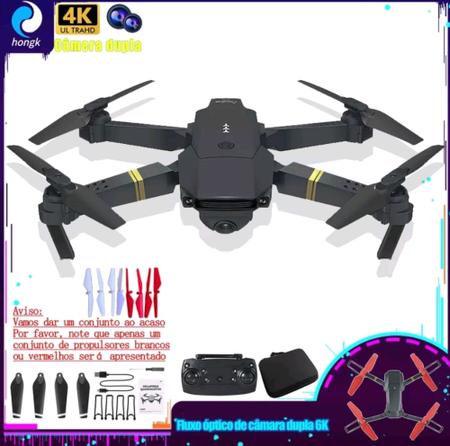 Drone GPS Wifi 4K Com 2 C meras Wide Angle Bra o Dobr vel