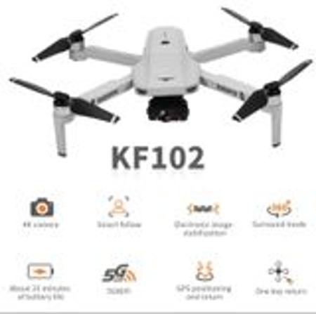 Imagem de Drone kf102 com 2 baterias câmera 4K guimbal estabilizador gps 2.4 GHZ 1km distancia- Kfplan.