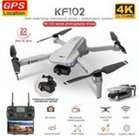 Imagem de Drone kf102 com 2 baterias câmera 4K guimbal estabilizador gps 2.4 GHZ 1km distancia- Kfplan.