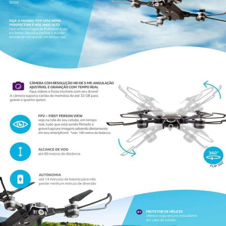 drone multilaser eagle fpv