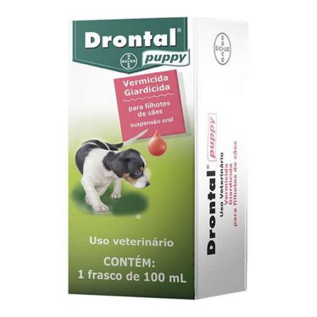Drontal Puppy Suspens o 100ml Vermifugo Filhotes C es Bayer
