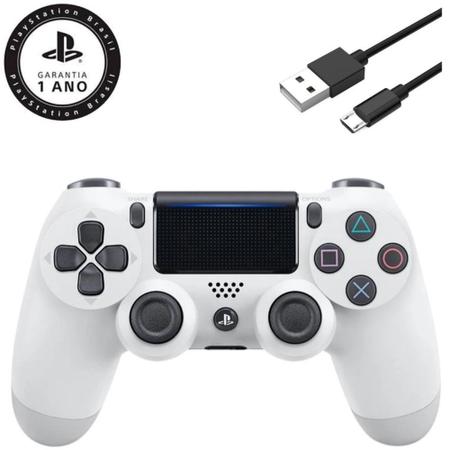 Imagem de Dualshock 4 Controle PS4 Original Sony Branco Glacial Lacrado 12 Meses de Garantia