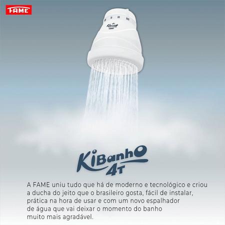 Ducha Fame Ki Banho 4 Temperaturas 127v 5400w C/ Chuveirinho Imagem de Ducha Fame Ki Banho 4 Temperaturas 127v 5400w C/ Chuveirinho