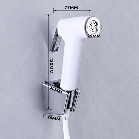 Ducha Higienica Gatilho + Mangueira 1,5m + Suporte Para Banheiro - SHOP ALTERNATIVO Imagem de Ducha Higienica Gatilho + Mangueira 1,5m + Suporte Para Banheiro