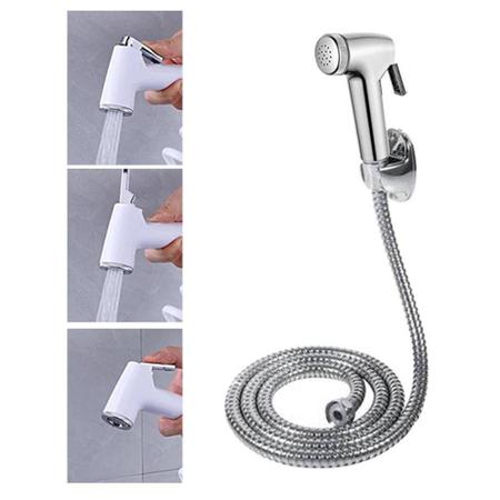 Ducha Higienica Gatilho + Mangueira 1,5m + Suporte Para Banheiro - SHOP ALTERNATIVO Imagem de Ducha Higienica Gatilho + Mangueira 1,5m + Suporte Para Banheiro