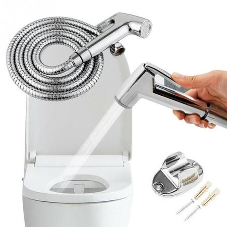 Ducha Higienica Gatilho + Mangueira 1,5m + Suporte Para Banheiro - SHOP ALTERNATIVO Imagem de Ducha Higienica Gatilho + Mangueira 1,5m + Suporte Para Banheiro