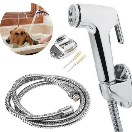 Ducha Higienica Gatilho + Mangueira 1,5m + Suporte Para Banheiro - SHOP ALTERNATIVO Imagem de Ducha Higienica Gatilho + Mangueira 1,5m + Suporte Para Banheiro