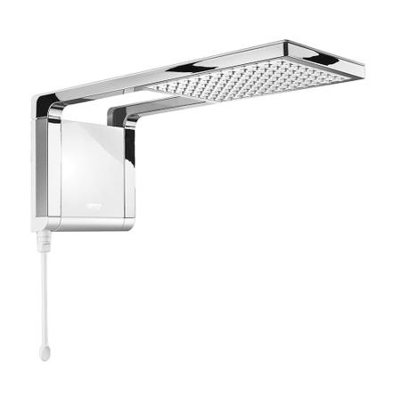 Imagem de Ducha Lorenzetti Eletrico a Gas Branco Com Cromado Acqua Storm Ultra 127v 5500w