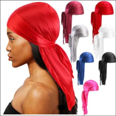 Touca Durag Bandana Silky Para Waves Dread e Tranças