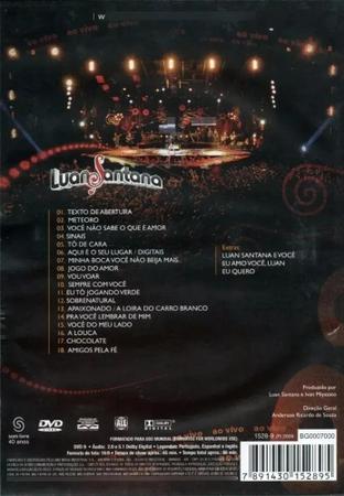 CD Luan Santana - Ao Vivo (Lacrado) * - Warner - Música Sertaneja -  Magazine Luiza
