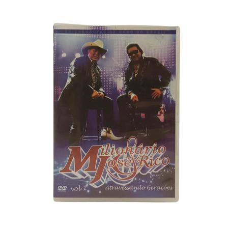 Dvd Milionário E José Rico - Vol 01 Atravessando Gerações - MD MUSIC -  Revista HQ - Magazine Luiza