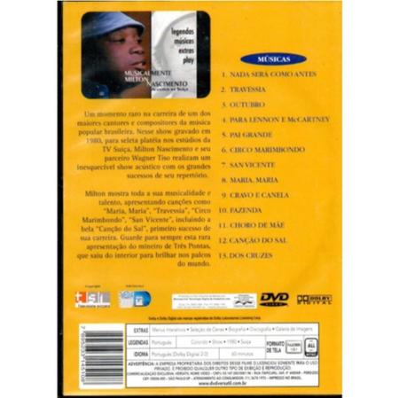 Imagem de DVD Milton Nascimento Acústico na Suiça