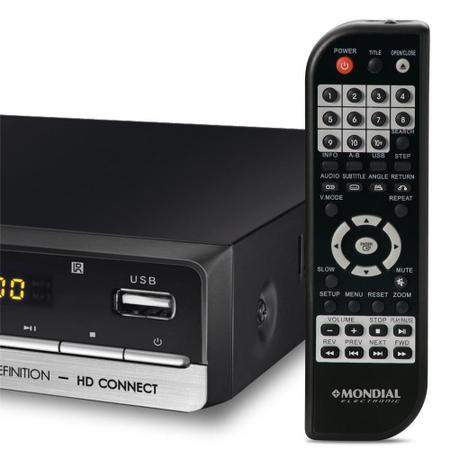Imagem de DVD Player Mondial D-18,USB, Cabo HD Connect, Karaokê - Bivolt