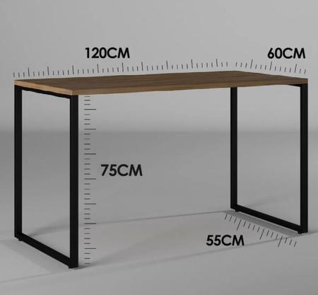 Imagem de Eames 4 Cadeiras Fendi E Mesa Base Ferro 120m Industrial