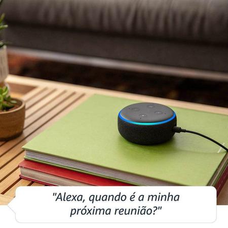 Imagem de Echo Dot Amazon Smart Speaker Preta Alexa 3ª Geração em Português