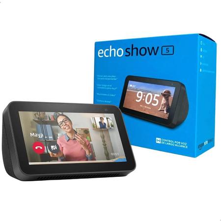 Echo Show 5 2ª Geração Smart Speaker  com Alexa Tela Inteligente de  5.5'' e Câmera 2Mp - Smart Display - Magazine Luiza