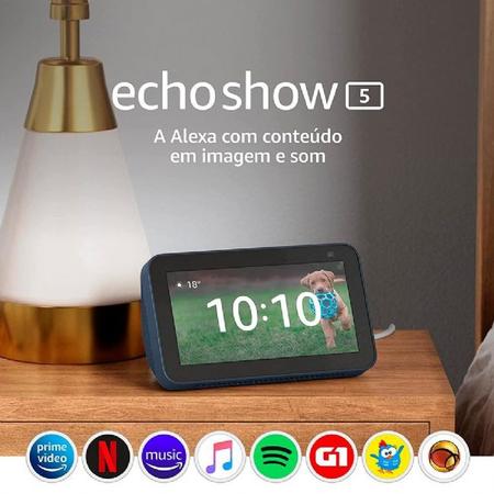 Echo Show 5 (3ª Ger.) Display 5,5 com Alexa, Câmera - Preto - BR - Smart  Display - Magazine Luiza