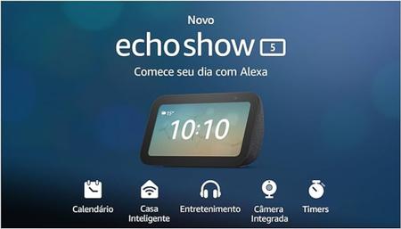 Imagem de Echo Show 5 3ª Geração Smart Speaker - Tela de 5,5” com Alexa