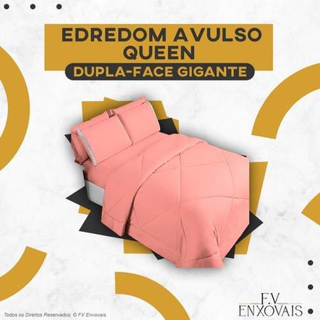 Imagem de Edredom Casal Queen Size Avulso Cama Box Dupla Face Colcha Cobre Leito Matelado Premium