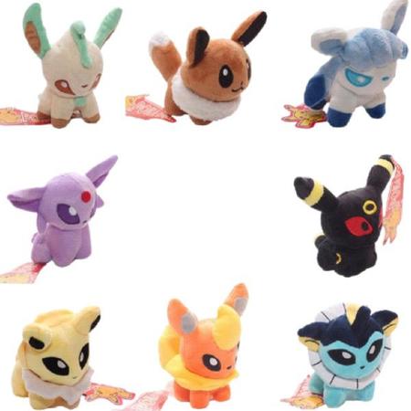 Pokemon Espeon 20cm Pelúcia Evoluções Eevee Evolution em Promoção