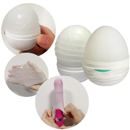 Egg Masturbador Masculino Magical Kiss Ovo Massageador Íntimo Sex  