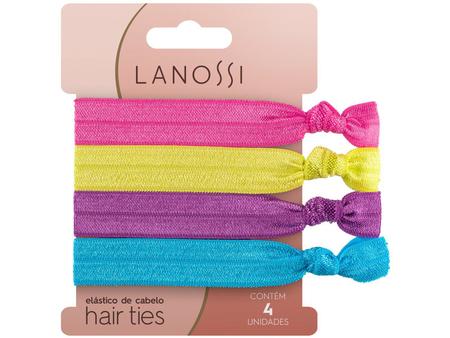 Imagem de Elástico de Cabelo 4 Unidades Lanossi Hair Ties Neon