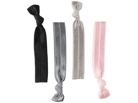 Imagem de Elástico de Cabelo 4 Unidades Lanossi Hair Ties Silver