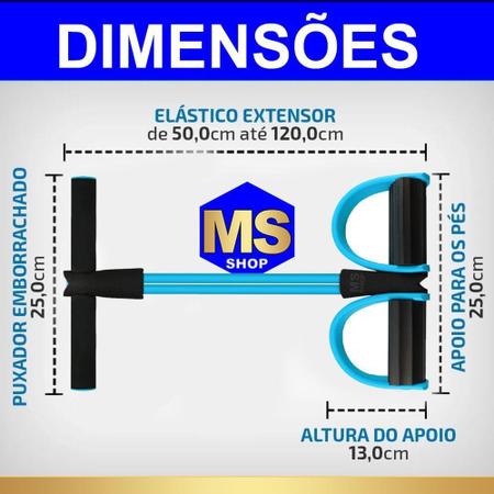 Imagem de Elástico de Tensão P/ Exercícios C/ Apoio Para Os Pés - Roxo - MBfit