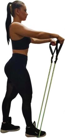 Elástico Extensor exercício funcional 10 mm Forte Kaemy-K188 Imagem de Elástico Extensor exercício funcional 10 mm Forte Kaemy-K188