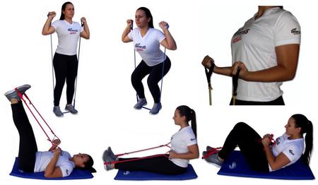 Imagem de Elástico Extensor Leve - elástico para treino em casa de ginástica e treinamento funcional
