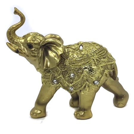 Imagem de Elefante Decorativo Em Resina Indiano Sabedoria Sorte 300