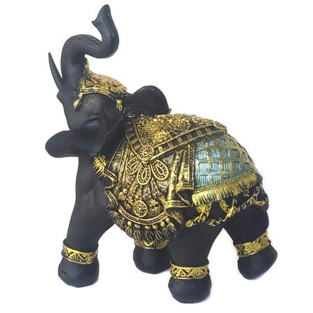 Imagem de Elefante Decorativo Em Resina Indiano Sabedoria Sorte A200