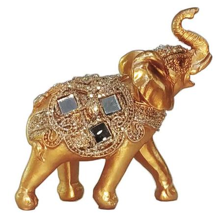 Imagem de Elefante Decorativo Em Resina Indiano Sabedoria Sorte P