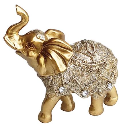 Imagem de Elefante Decorativo Em Resina Indiano Sabedoria Sorte Peq