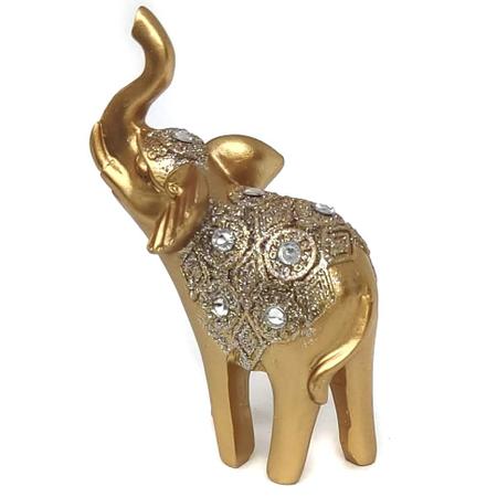 Imagem de Elefante Decorativo Em Resina Indiano Sabedoria Sorte Peq M100