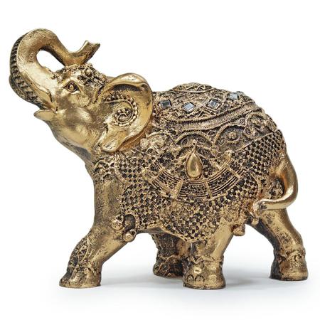 Imagem de Elefante Enfeite Sabedoria Indiano Escultura De Resina 19cm