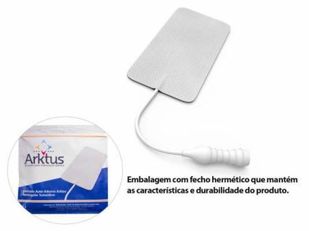 Imagem de Eletrodo Auto-Adesivo 5cm x 09cm Retangular c/4 uni Arktus