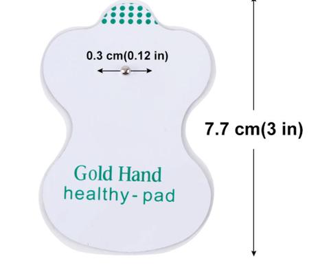Imagem de ELETRODO AUTOADESIVO Gold Hand - Healthy - Pad 3x7cm - 1 Par (2)