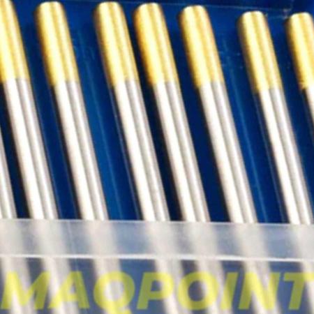 Imagem de Eletrodo de Tungstênio 1,5% Lantânio Ponta Dourada 2,4mm 1 unidade - Brax