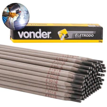 Eletrodo Para Solda Elétrica E7018 Com 3,25 Mm 5Kg Vonder Imagem de Eletrodo Para Solda Elétrica E7018 Com 3,25 Mm 5Kg Vonder