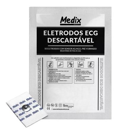 Imagem de Eletrodos Ecg Descartavel Adulto Sf22 50 Unidades - Medix