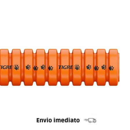 Imagem de Eletroduto pvc corrugado 32mm 25m laranja reforçado tigre