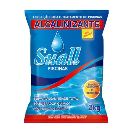 Imagem de Elevador de Alcalinidade Ph Estável Alcalinizante De Piscina Suall 2kg