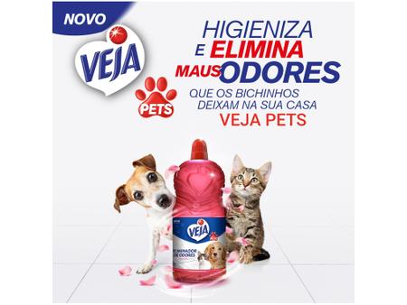 Imagem de Eliminador de Odores Veja Pets Floral 2L