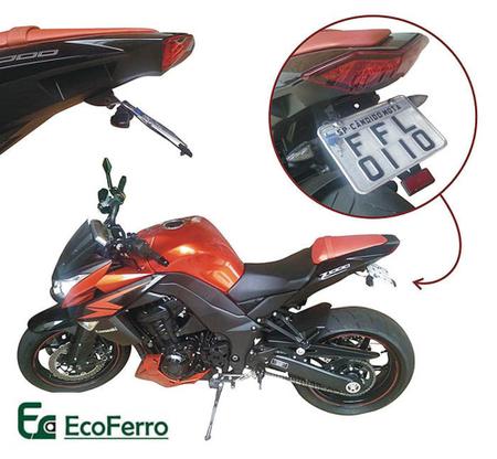Imagem de Eliminador de Rabeta ARTICULADO Kawasaki Z1000 Z 1000 (2012 a 2021) + 4 Setas LED